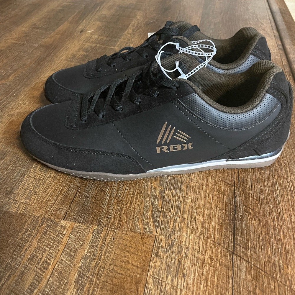 RBX Men's Black and Brown Sneakers